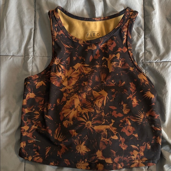 Fleo Multicolored Crop Top Tank, stretchy! - Picture 2 of 2